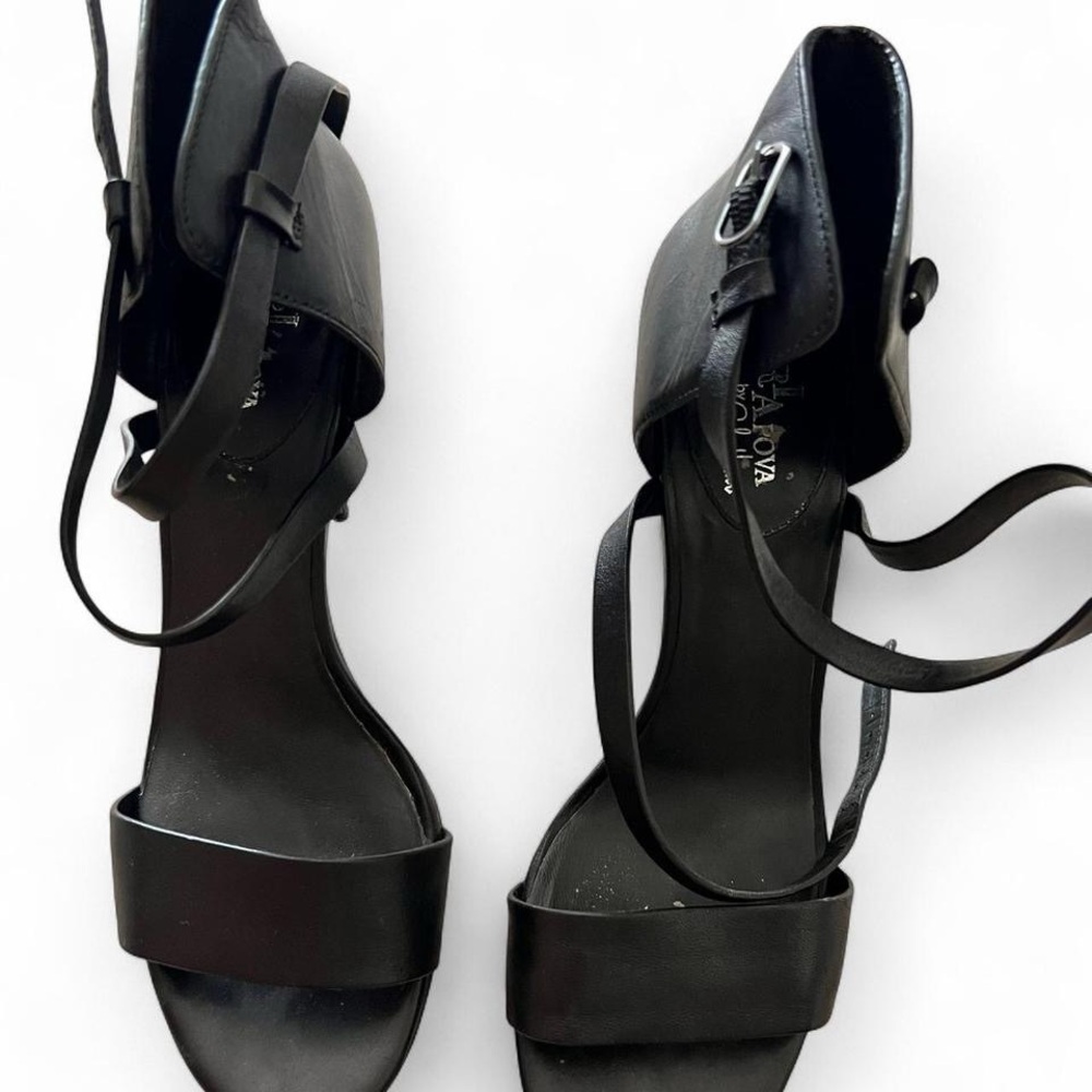 Cole Haan Black Block Heel Sandals